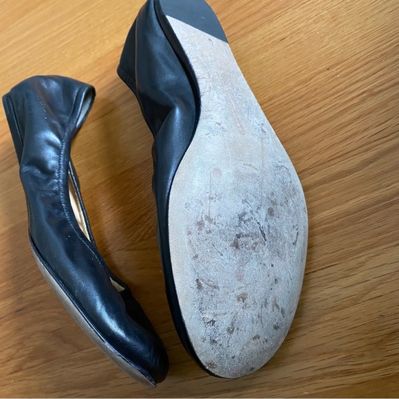 VERA WANG Napa Leather BLACK Ballet Shoes - Picture 6 of 12
